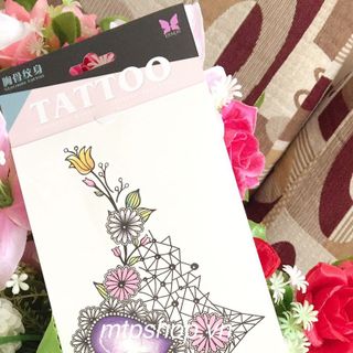 hình xăm dán vị trí ngực