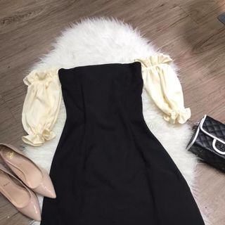 Đầm suông nhẹ rớt vai
