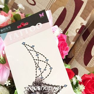 hình xăm dán vị trí ngực