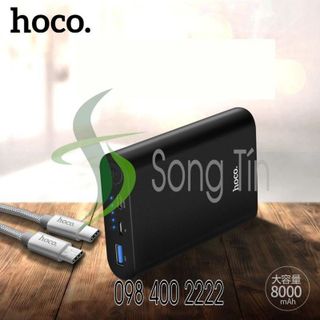 HOCO - Pin dự phòng sạc nhanh J3 QC 30 - 8000mAh - 3 cổng sạc Micro - Type C - USB
