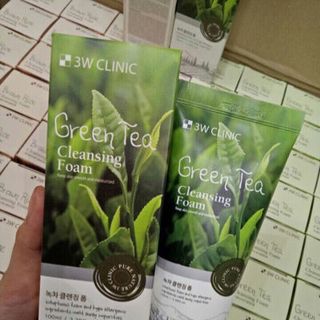 Sữa rửa mặt trà xanh/ gạo mẫu mới 3W clinic