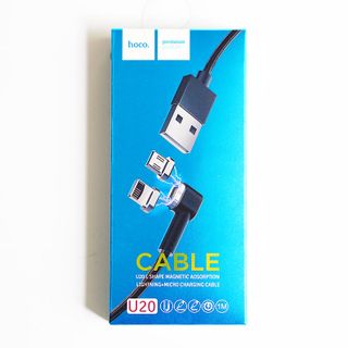 Hoco - Dây Cáp sạc từ hít nam châm U20 - 2 in 1 - Cổng Lightning - Cổng Micro
