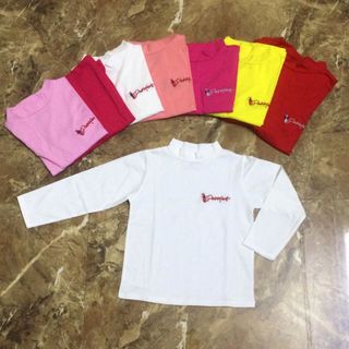 Aó thun cao cổ cho bé gái cotton mềm nhẹ