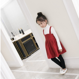 Aó thun cao cổ cho bé gái cotton mềm nhẹ