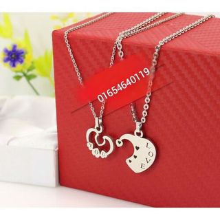 Dây chuyền cặp trái tim lồng ghép