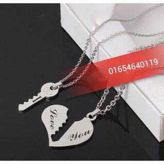 Dây chuyền cặp trái tim chìa khóa