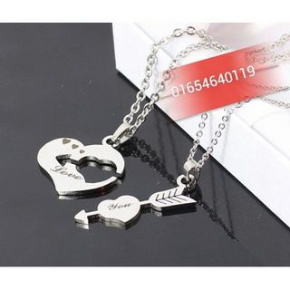 Dây chuyền cặp Trái tim - Mũi tên