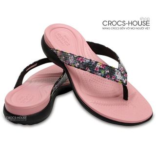 Dép xỏ ngón Crocs Capri V nữ