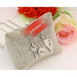 Dây chuyền cặp trái tim chìa khóa