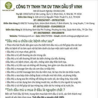 Tinh Dầu Mù U Mỹ Phẩm Làm Sáng Da Trị Rụng Tóc 120ml - TRỊ VẾT THƯƠNG KHÓE MÓNG TAY