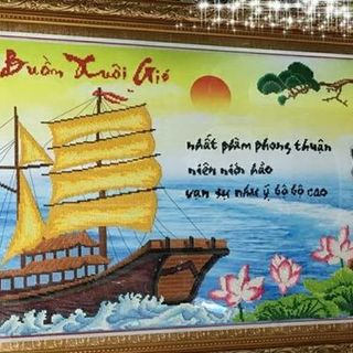 Tranh Đính Hạt Thuận Buồm Xuôi Gió