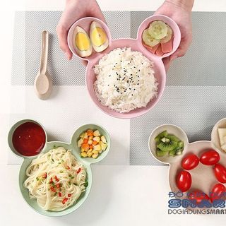 BÁT ĂN DẶM CHO BÉ HÌNH CHUỘT MICKEY