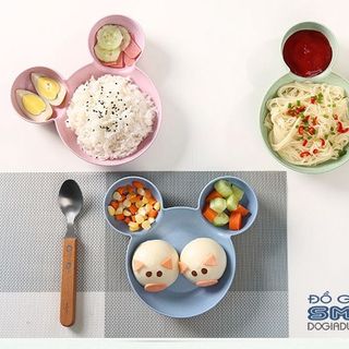 BÁT ĂN DẶM CHO BÉ HÌNH CHUỘT MICKEY