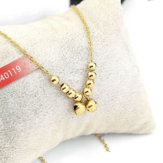 Dây chuyền 2 quả chuông mạ vàng