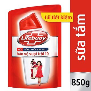 Combo 2 Sữa tắm Lifebuoy chai 850g và túi 850g