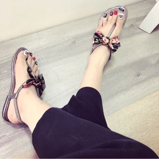 giay sandal nơ cute