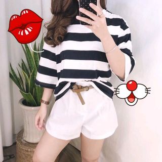 Áo thun sọc cotton