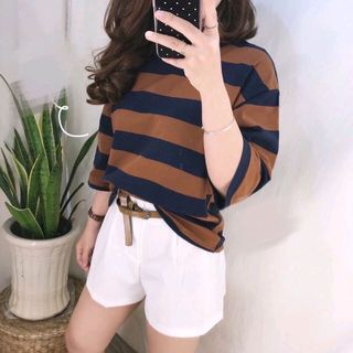 Áo thun sọc cotton