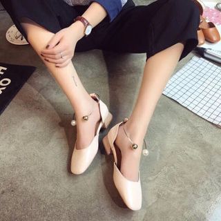giay got vuông đính phụ kiện