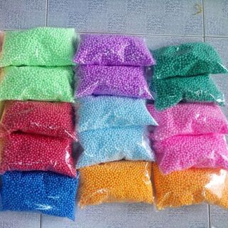 Hạt xốp màu bịch nhỏ 10g