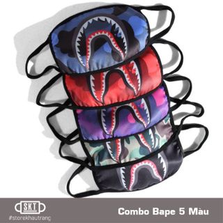 Khẩu Trang Bape Shark Cá Mập