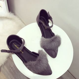 giay sandal lông xinh