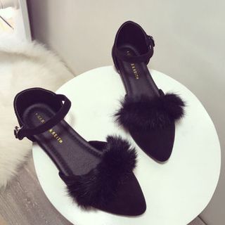 giay sandal lông xinh