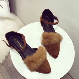 giay sandal lông xinh