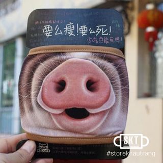 Khẩu Trang 3D Heo Mặt Cười