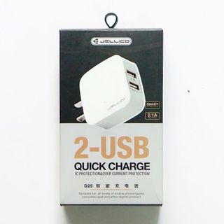 Jellico - Cóc sạc nhanh 21A - D25 - 2 cổng sạc USB - Quick charge giá sỉ