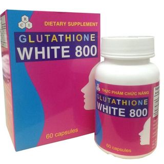 TPCN Viên nang GLUTATHIONE WHITE 800 Hỗ trợ điều trị sạm da nám da Giúp làm trắng da