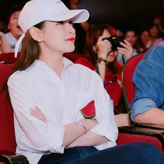 áo sơ mi chi pu/ áo sơ mi dưa hấu