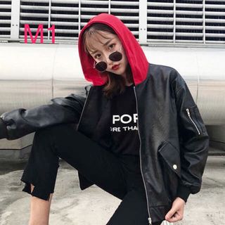 áo khoác da phong cách hàn quốc