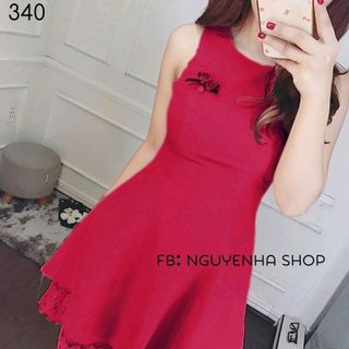 Đầm kim tuyến phối ren