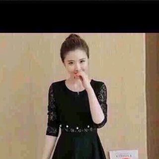 Đầm cát misa phối ren đính ngọc