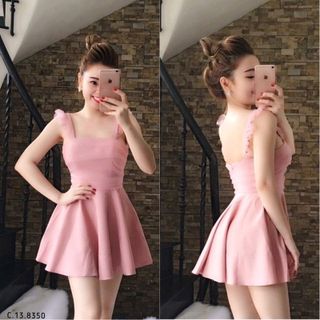 Đầm kim tuyến có quần trong