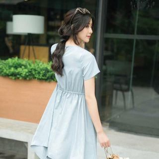 đầm viền bèo nhún đuôi tôm