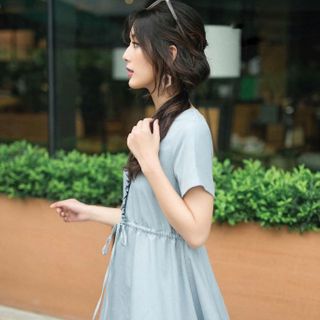 đầm viền bèo nhún đuôi tôm