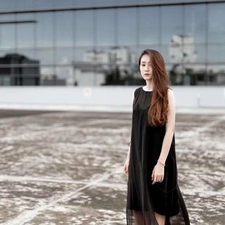 đầm voan thiết kế dáng suông