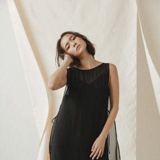 đầm voan thiết kế dáng suông