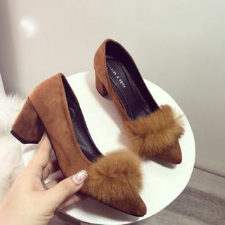 giày got vuông bông