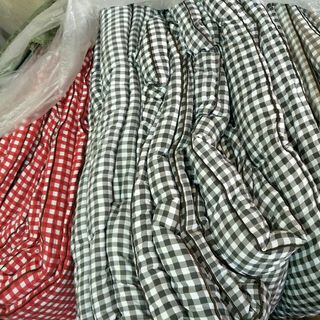 CHĂN PHAO COTTON MUJI NHẬT MÀU GHI