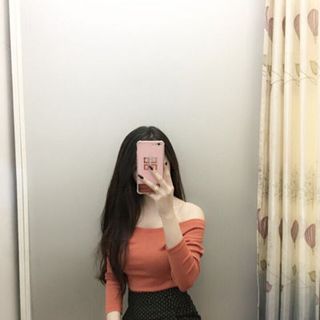 áo thun bẹt vai tay dài