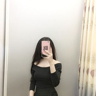 áo thun bẹt vai tay dài