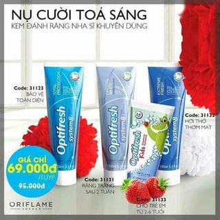 Kem đánh răng oriflame lên sóng TV Hàng về toàm kem đánh răng cả nhà ạ Ai cũng mong chờ vì sắp hếtnhìu chị kể phải cắt ống kem bòn mót ráng chờ kdr của em về vì ko dùng hàng chợ nữa Cam kết trắng răng Sạch mảng bám Hết ê buốt Hết bệnh hôi miệng Nếu không hịu quả hoàn tiền