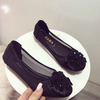 giày bup bê phối lứoi