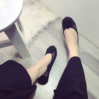 giày bup bê phối lứoi