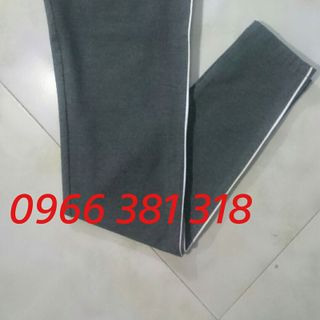 Quần legging né trơn thêu