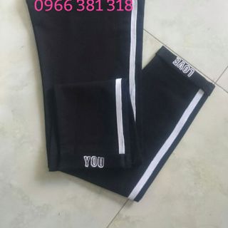 Quần viền thêu Love you