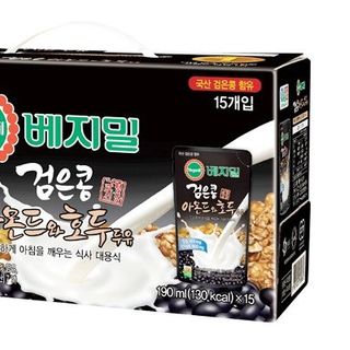 SỮA ĐẬU ĐEN ÓC CHÓ HẠNH NHÂN Hàn Quốc VEGEMIL 195ml x 20 bịch